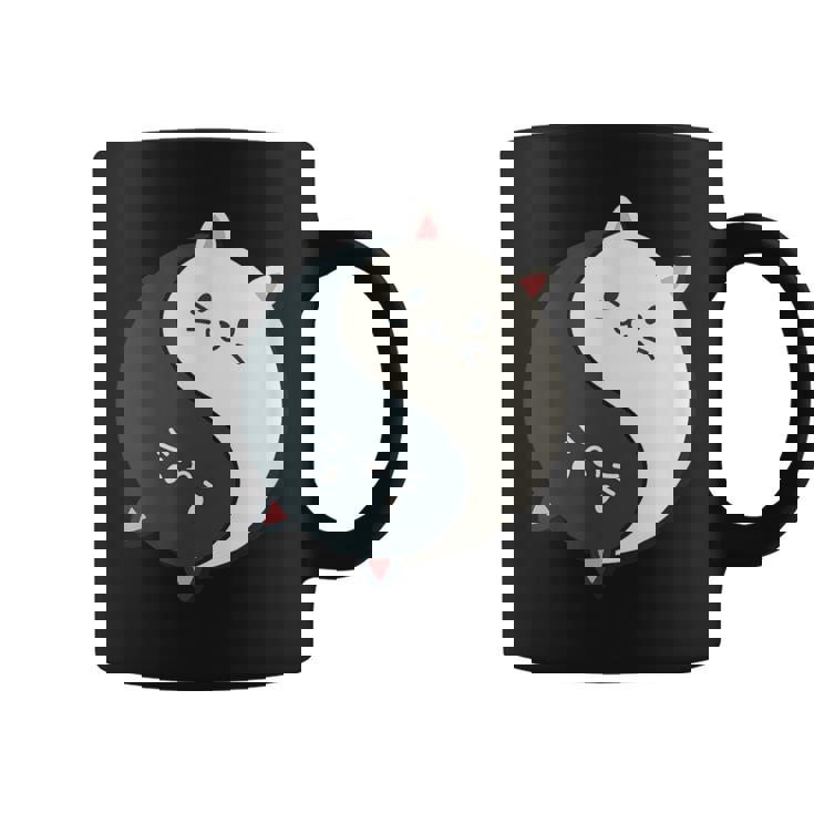 かわいい猫と一緒に陰陽師のサイン I Karma Yoga Cat コーヒーマグ