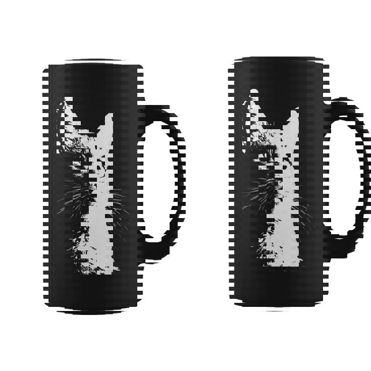 かわいい猫のポートレートデザイン。 コーヒーマグ