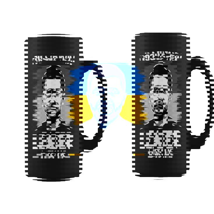 これが本当のリーダーがzelenskyをサポートしているように見えるものです。 コーヒーマグ