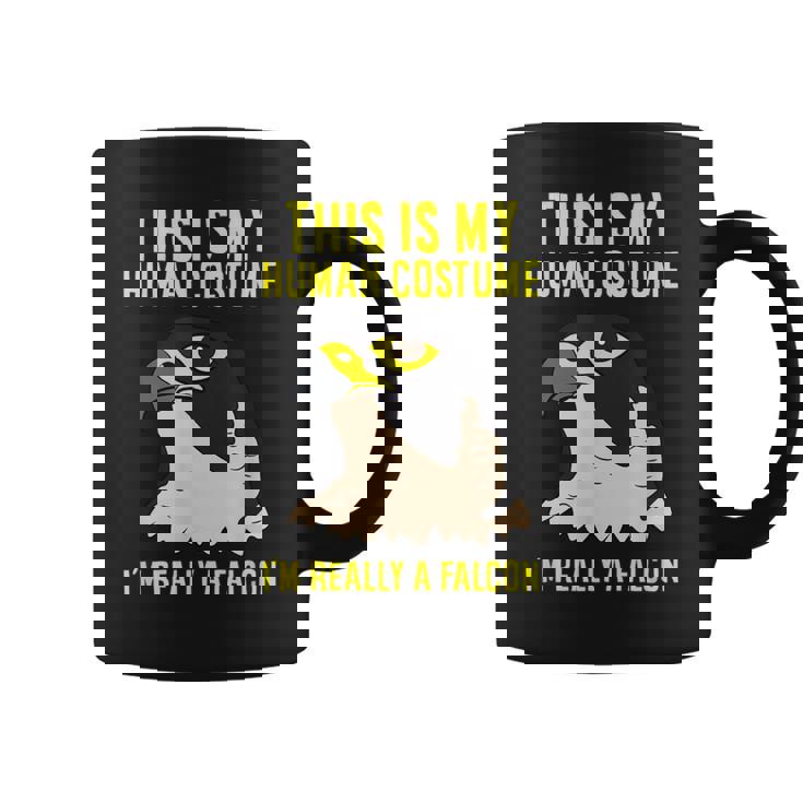 これは私の人間のコスチュームです私は本当にハヤブサ鳥です コーヒーマグ