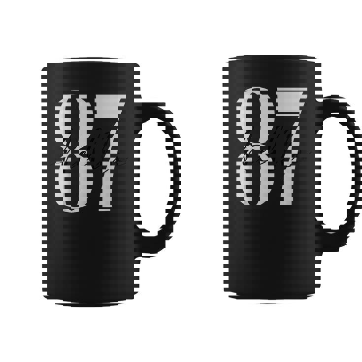 こんにちは 87歳誕生日ようこそ 87 コーヒーマグ