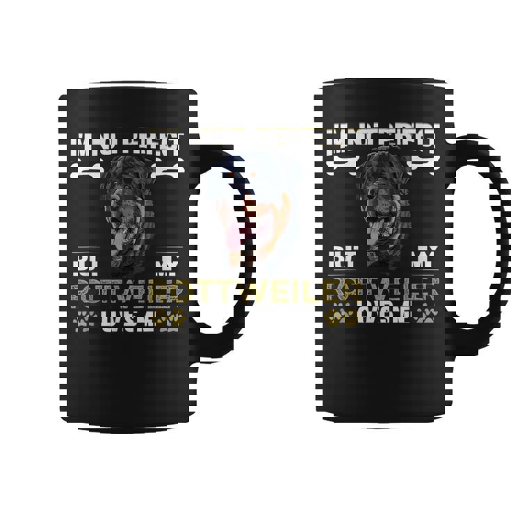 しかし、私のロットワイラーは私を愛している 犬の恋人 ロットワイラー コーヒーマグ