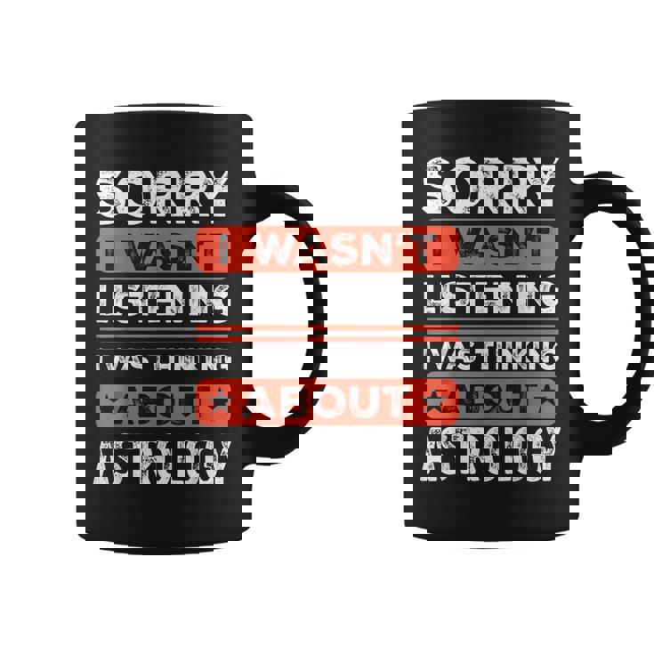 すみません、おもしろ占星術を聞いていませんでした コーヒーマグ