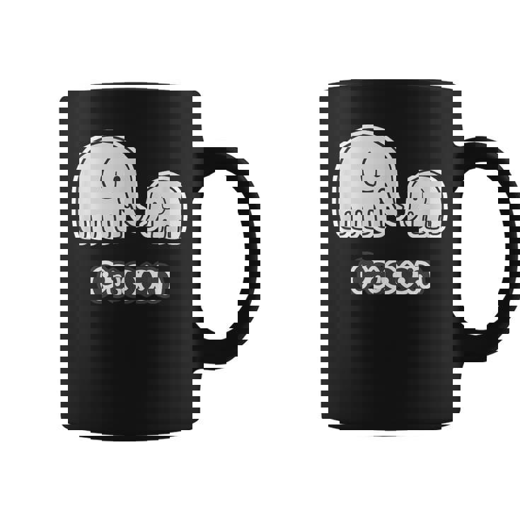 ぞうさん 親子【Paoon】象 赤ちゃん 家族 ファミリー【どうぶつフレンズ】かわいい 動物 キャラクター イラスト コーヒーマグ