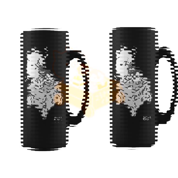 ねこぺん日和 こうきゅうなくるま ダークカラー コーヒーマグ