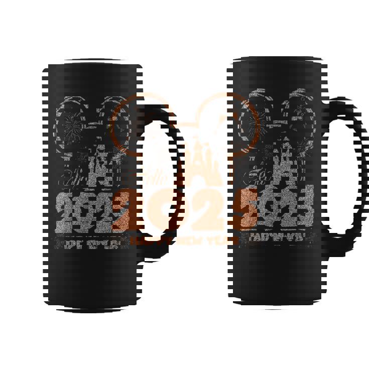 ねずみ 2025 新年あけましておめでとうございます 花火パーティー 2025 ファミリー コーヒーマグ