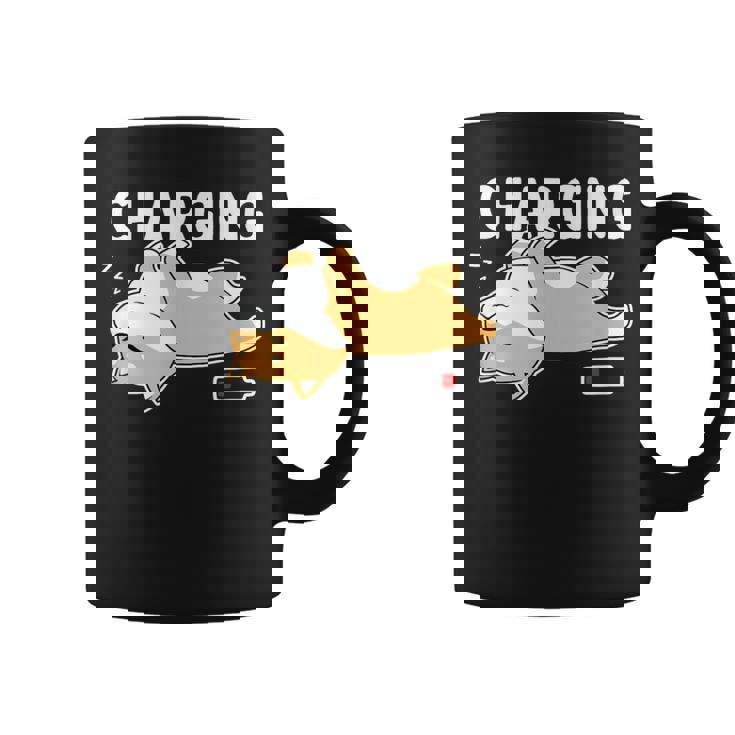 やる気スイッチ故障中 充電中 犬 柴犬 犬好き かわいい おもしろ 面白い コーヒーマグ