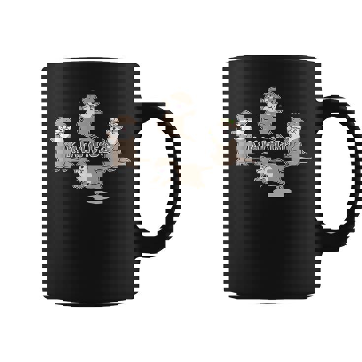 ゆるカワウソさん まるくん『あつまれ！』【 No102 】コツメカワウソ コーヒーマグ