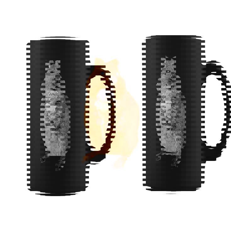 アイスクリームコーンを食べるカワイイクオッカ。 コーヒーマグ