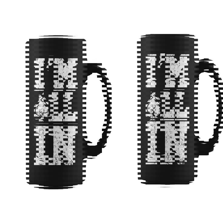 アイムオールイン ポーカーシャツ ポーカープレイヤー カード ギャンブラー コーヒーマグ