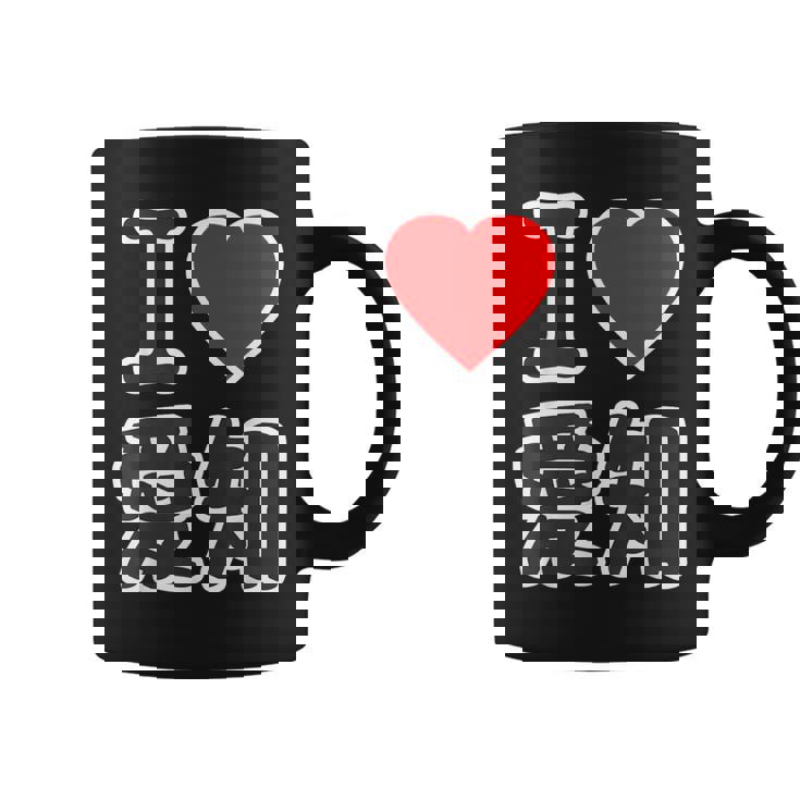 アイラブ・愛知（I Love ハート）Big 大きな文字【47都道府県】ジモtティ 地元愛 旅行お土産 面白 コーヒーマグ