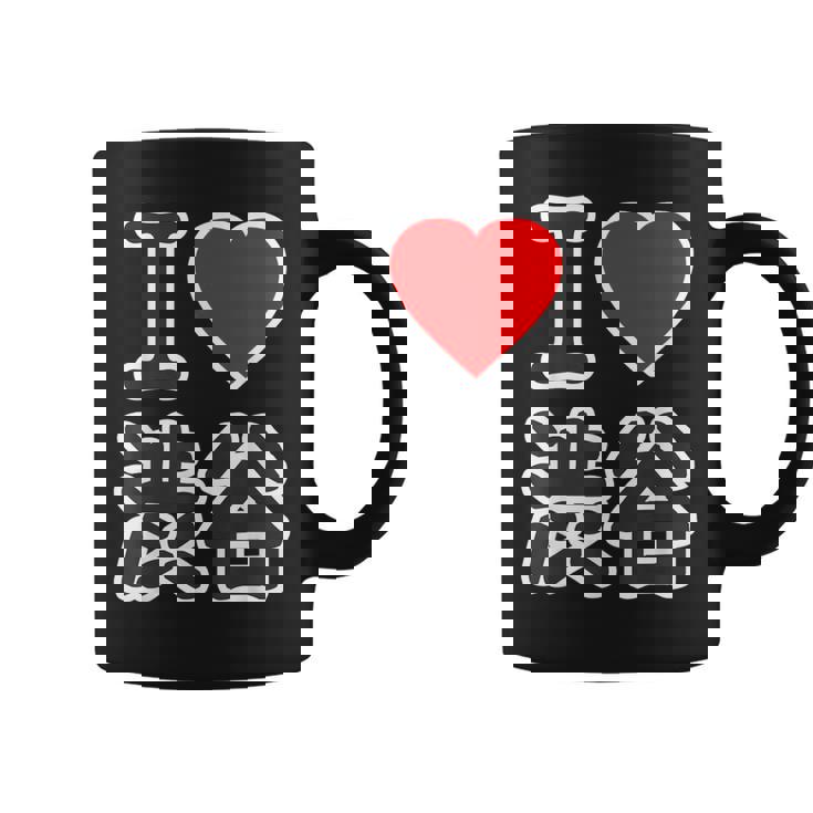 アイラブ・渋谷（I Love ハート）渋谷区 Big 大きな文字【東京23区】ジモtティ 面白い コーヒーマグ