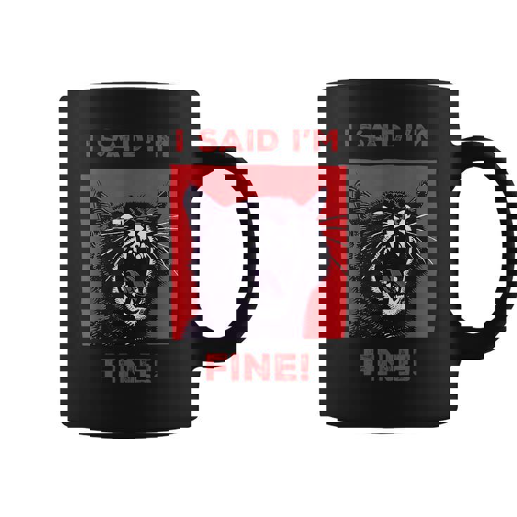 アイ・サイド・アイ・アイム・ファニー・キャット コーヒーマグ