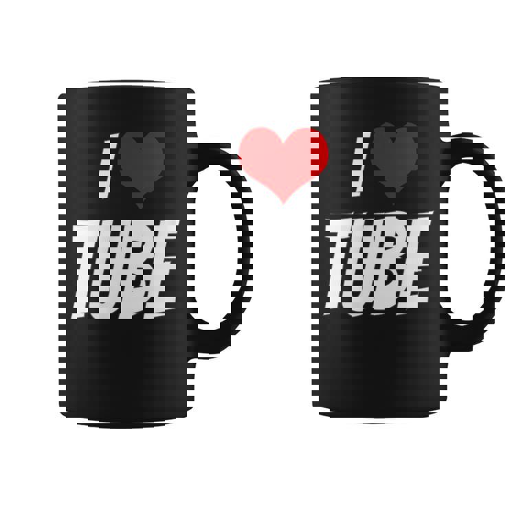 アイ・ラブ・チューブ・ハート コーヒーマグ