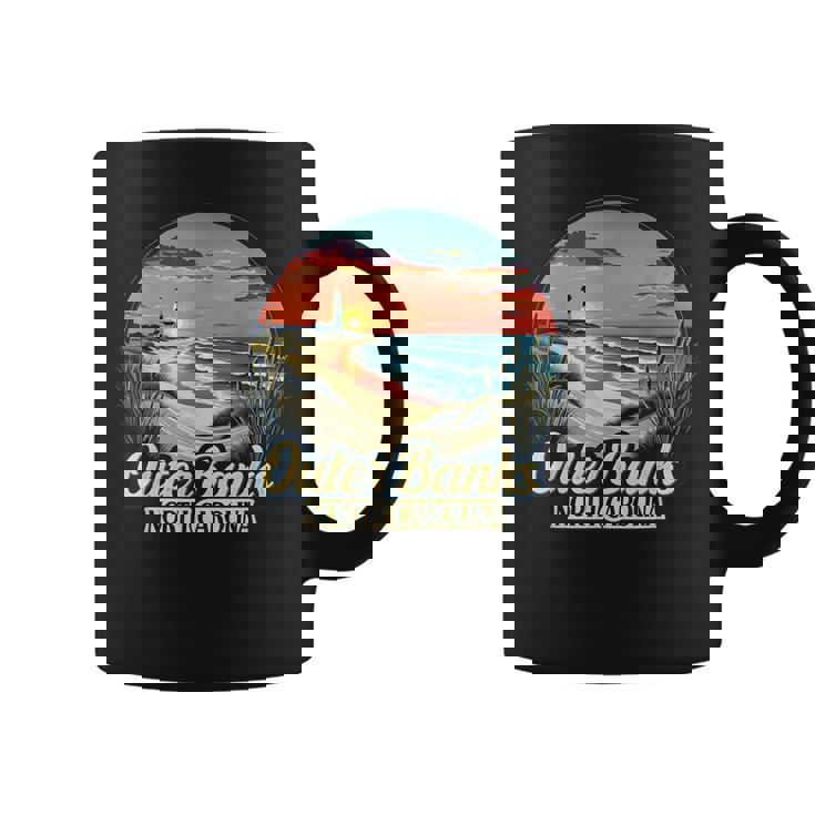 アウターバンクス ノースカロライナ コースタル サンセット ビーチ 灯台 コーヒーマグ