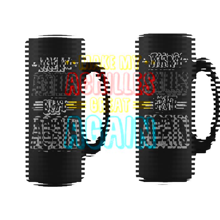 アキレス手術の回復、アキレス膝、回復手術 コーヒーマグ