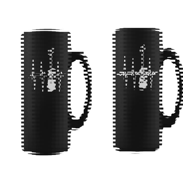 アコースティック・ギター・ハートビート ギター・ミュージシャン コーヒーマグ