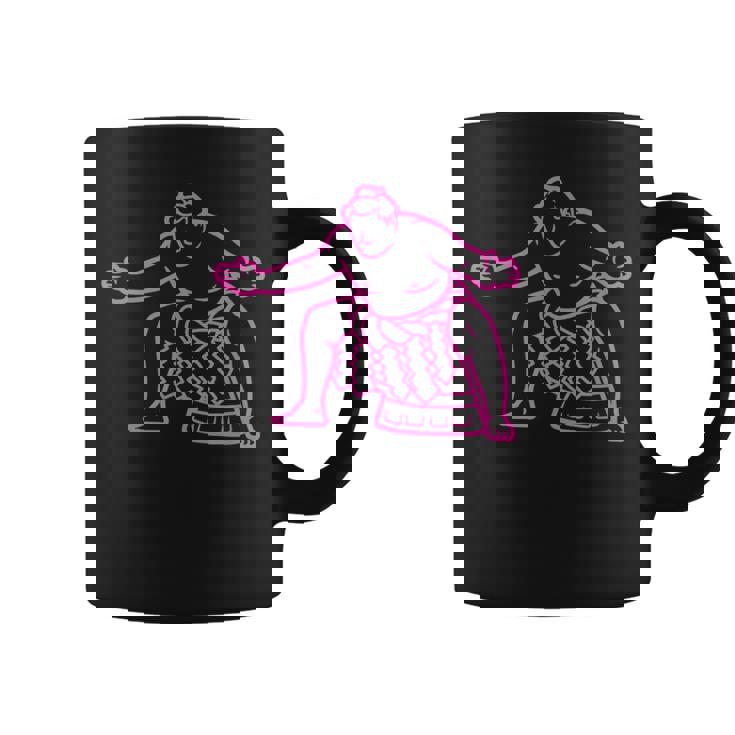 アスレチック相撲インスピレーションシルエット コーヒーマグ