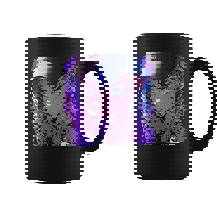 アニバエオタク美少女アニメ少女 紫髪ミステリアス コーヒーマグ