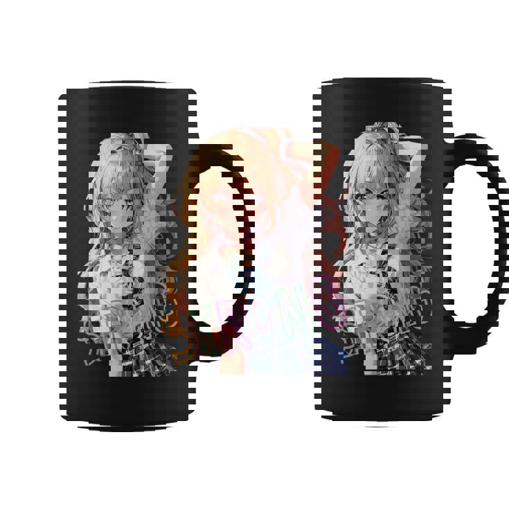 アニメ風イラスト ギャル 最強 可愛い女の子 コーヒーマグ