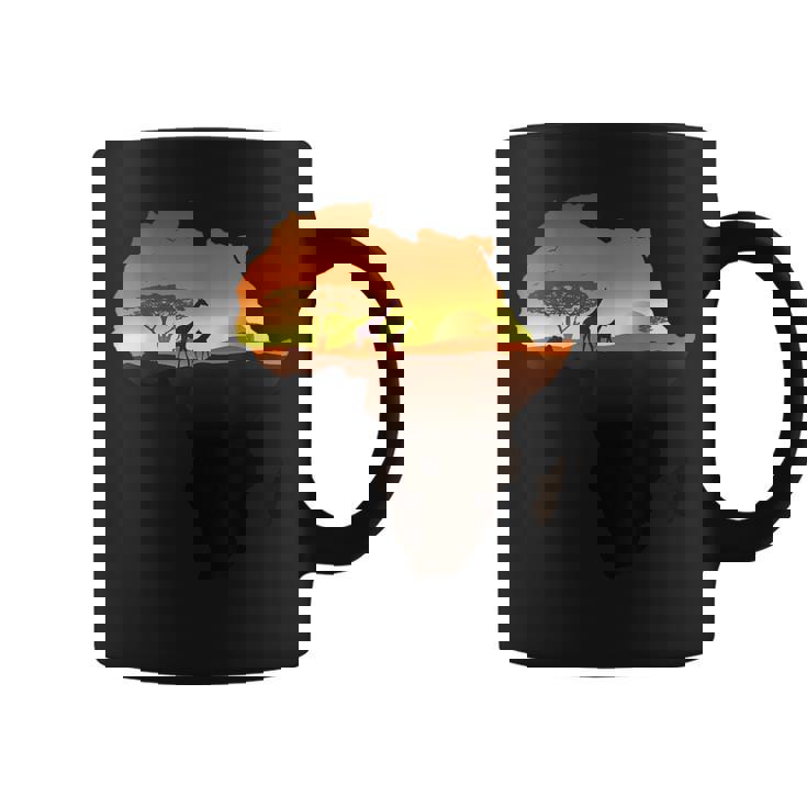 アフリカ キリン サバンナ サンライズ タンザニア ケニア アフリカ コーヒーマグ