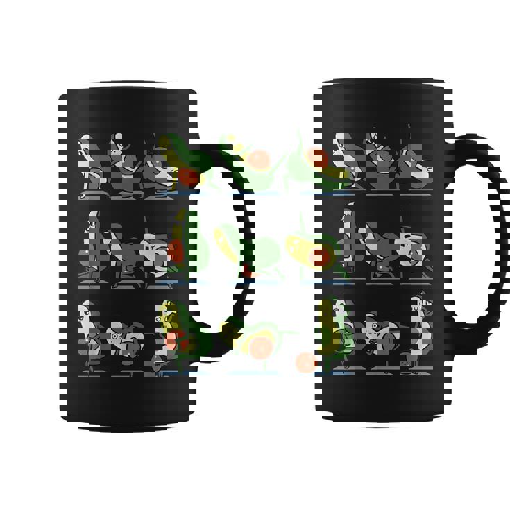 アボカドヨガ フラット腹部用 コーヒーマグ