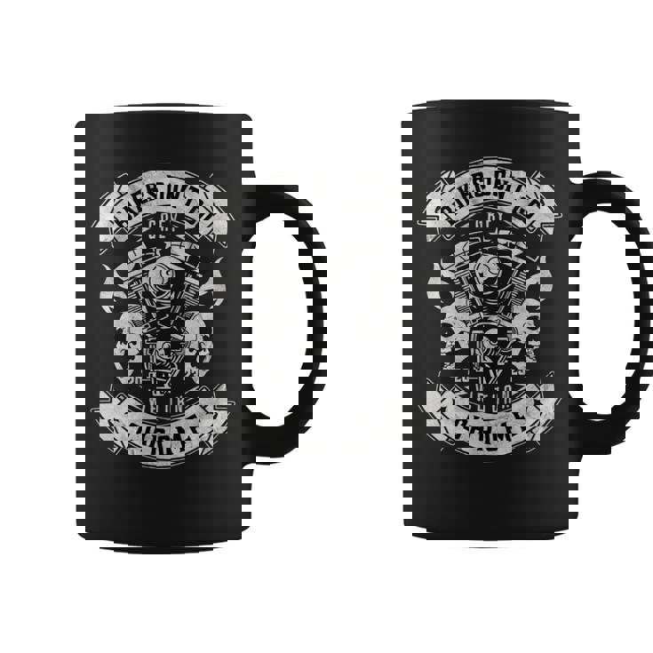 アメリカン バイク おしゃれ ドクロ エンジン ダメージ 面白い イラスト 長袖tシャツ コーヒーマグ
