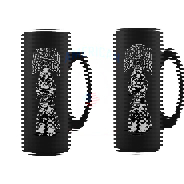アメリカンコッカーアイコン愛国コッカースパニエル コーヒーマグ