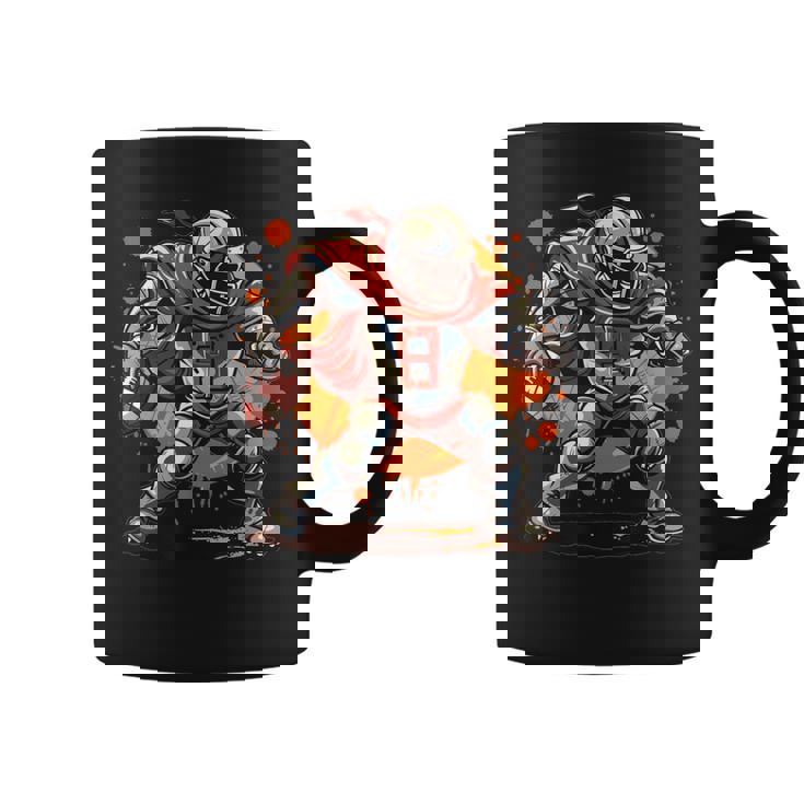 アメリカンフットボールのコスチュームを着たストロングナイト。 コーヒーマグ