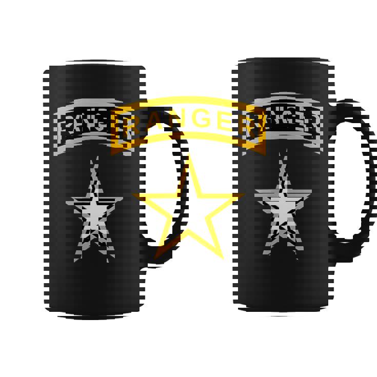 アメリカ合衆国陸軍レンジャータブとスターミリタリー。 コーヒーマグ