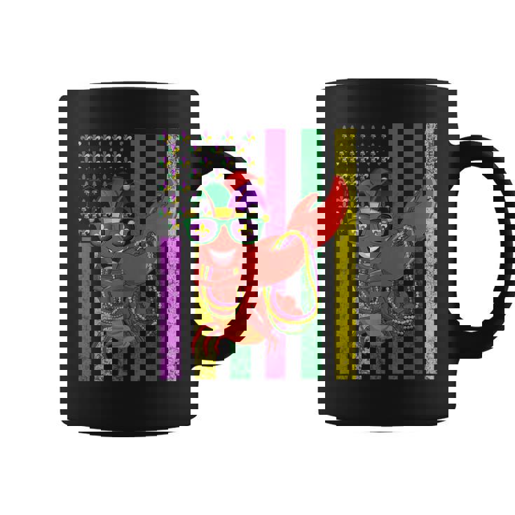 アメリカ国旗 マルディグラ ザリガニ ダビング コーヒーマグ