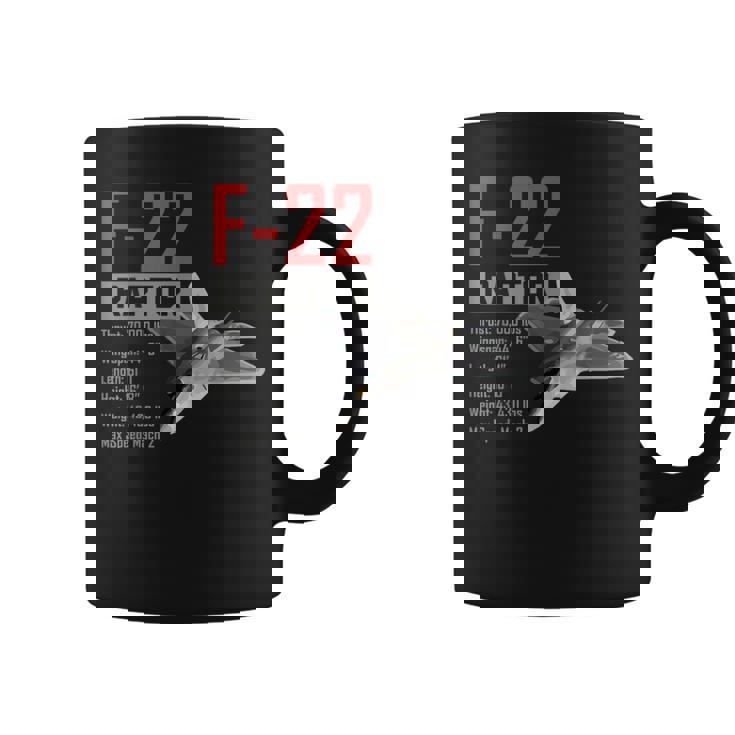 アメリカ航空機ステルス戦闘機 F22 ラプター コーヒーマグ