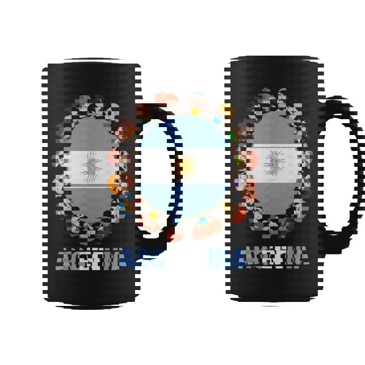 アルゼンチン国旗 ヒスパニック文化遺産月間 アルゼンチン キッズ コーヒーマグ