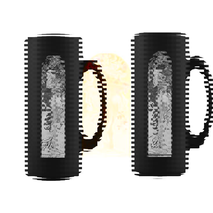 アルフォンス・マリア・ミュシャの「四季」-秋 コーヒーマグ