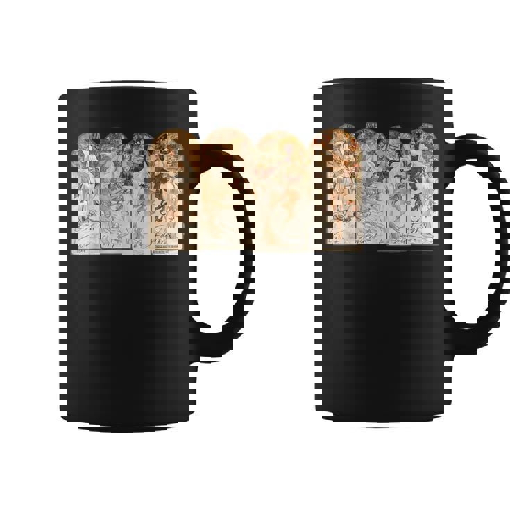 アルフォンス・マリア・ミュシャの季節 コーヒーマグ