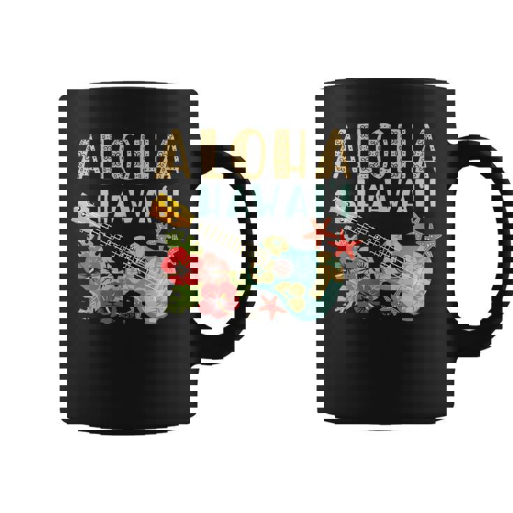 アロハ ハワイアン ウクレレ コーヒーマグ