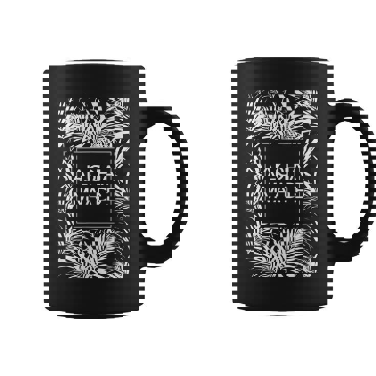 アロハ メイド トロピカル ヤシの木 ハワイ コーヒーマグ