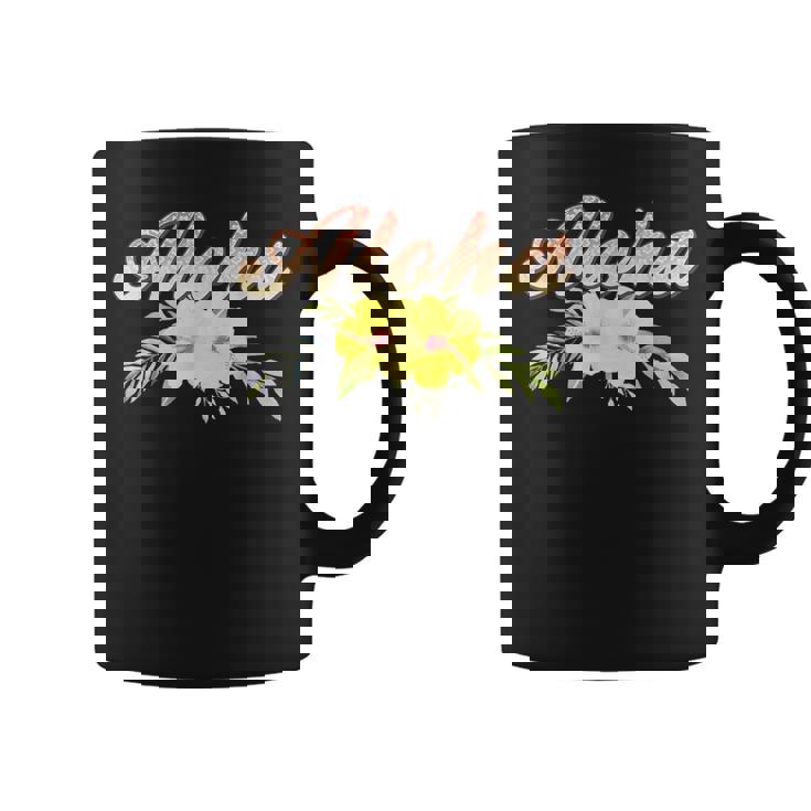 アロハイエロー ハイビスカス コーヒーマグ