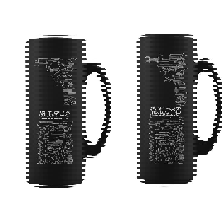 アンティークヴィンテージ第二次世界大戦 ワルサー P38 ガンコレクター用 コーヒーマグ