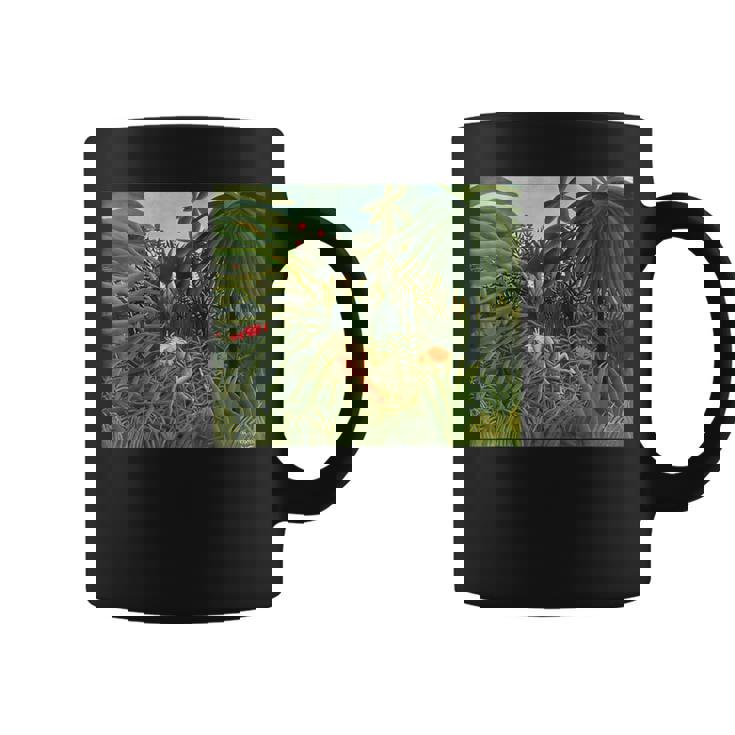 アンリ・ルソー作 ジャガー 馬を攻める1910 コーヒーマグ