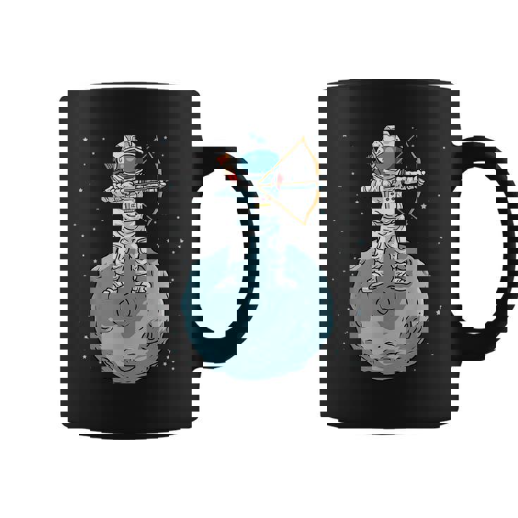 アーチェリーシャツキッズロングボウ宇宙飛行士ギフトキッズボウアーチェリー コーヒーマグ