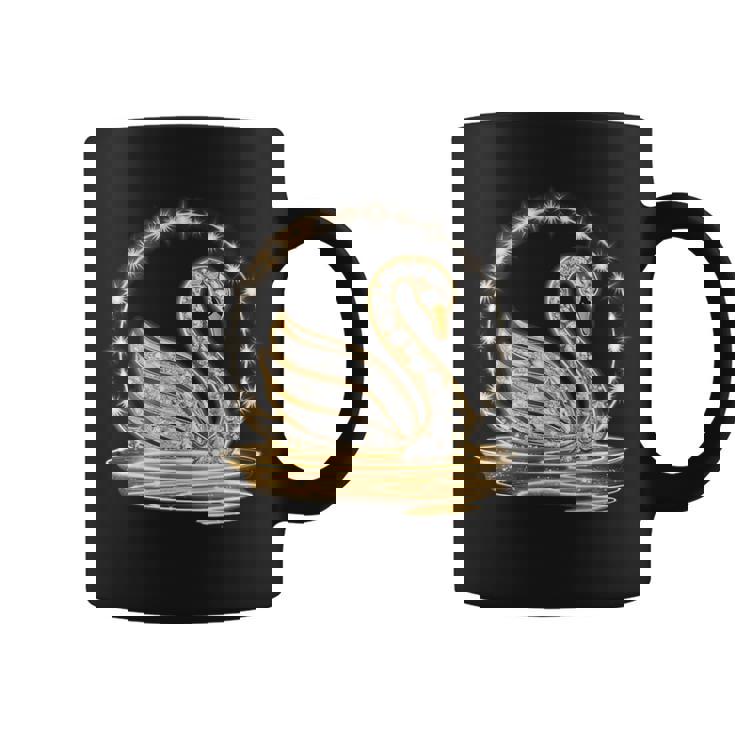 アート プリント モチーフとしての美しい白鳥、ギフトのアイデア コーヒーマグ