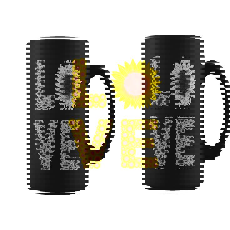 イエロー ひまわり ラブフラワー ひまわり 花柄 かわいい コーヒーマグ