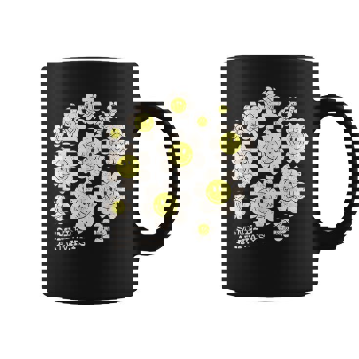 イエロー スマイル 顔 花mile Always キッズ 幼児 女の子 コーヒーマグ