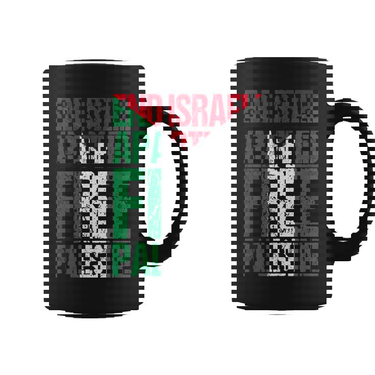 イスラエルのアパルトテッドフリーパレスチナを終えましょう コーヒーマグ