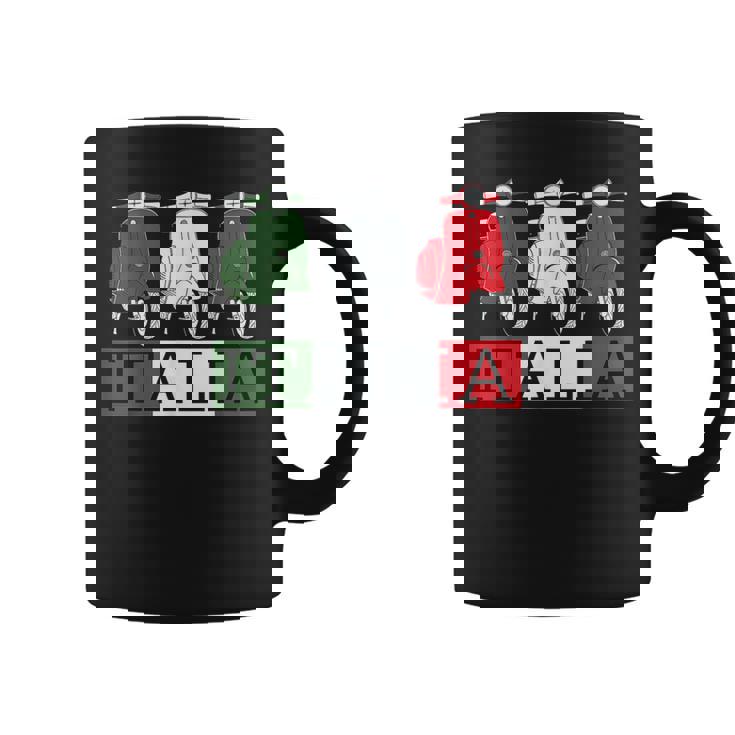 イタリア イタリア 国旗 スクーター ベスパ 原付ライダー お土産 ギフト コーヒーマグ