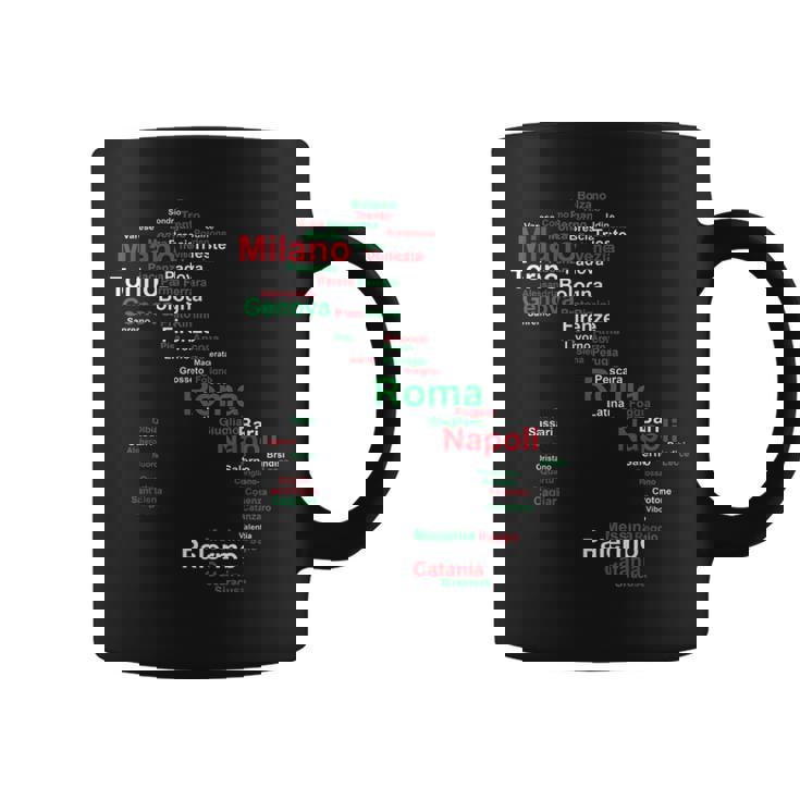 イタリア 地図 シルエット 旗 タウン ローマ 旅行 イタリア コーヒーマグ