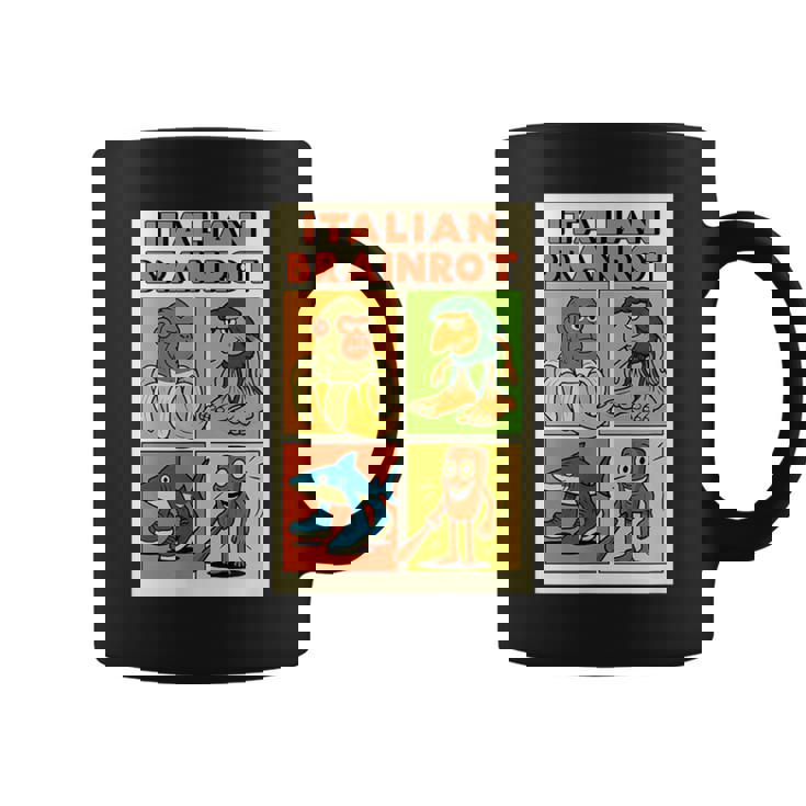 イタリアのブレインロットコミックポスター コーヒーマグ