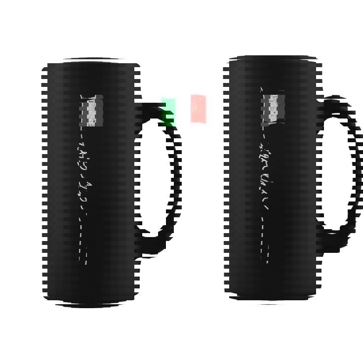 イタリアシグネチャーフラッグポール エレガントな愛国的なイタリア国旗 コーヒーマグ