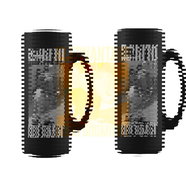 イタリアンブレインロットキャラクター エレファントニオ・ドードー ドッグマイ・ミーム コーヒーマグ